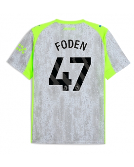 Billige Fotballdrakt Manchester City Phil Foden #47 Replika Tredjedrakt 2025-26 Kortermet